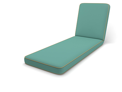One-Piece Hinged Chaise Cushion