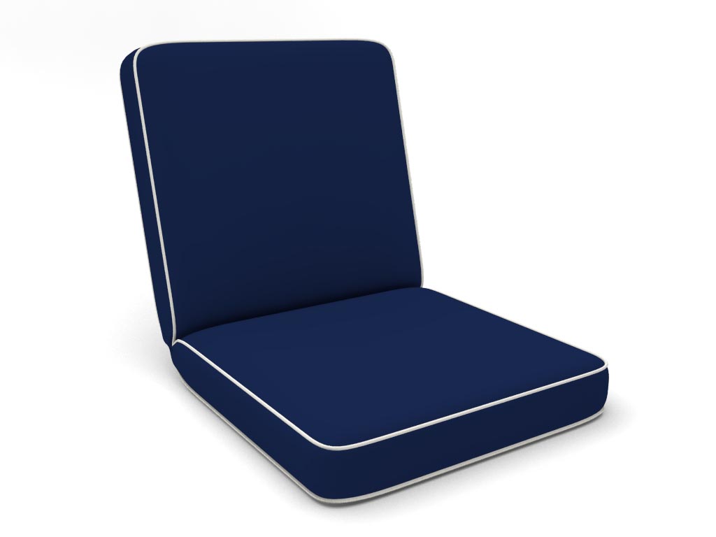 Hinged chair cushion measuring instructions