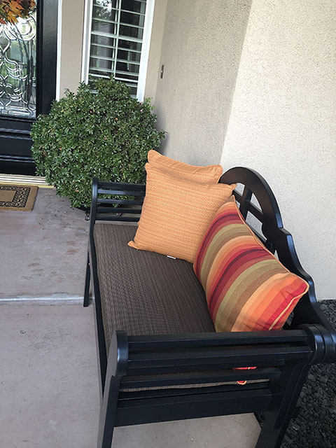 Front porch bench cushions