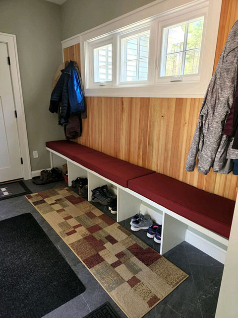 Mudroom cushions