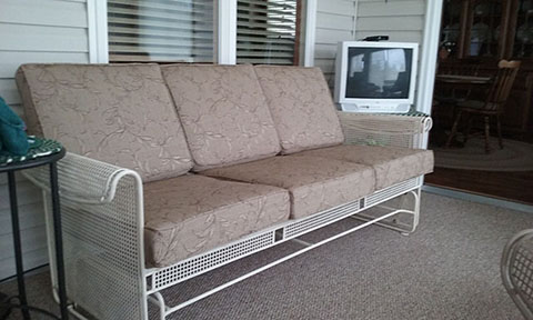 Deep Seating chair cushions for bench