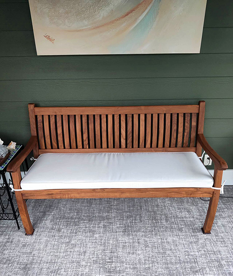 Teak Bench Custom Cover