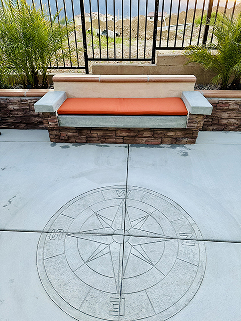 High Quality Outdoor Bench Cushion in Rust