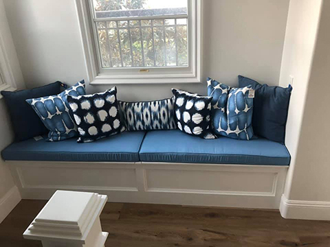 I love my custom cushions bench!