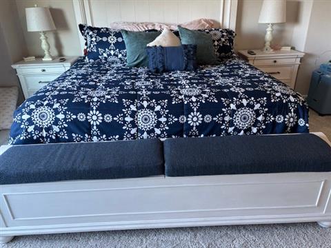 B.N. - AZ
FABRIC: Sunbrella Litchfield Midnight (42011-0023)
They’re absolutely perfect, exactly what we wanted.