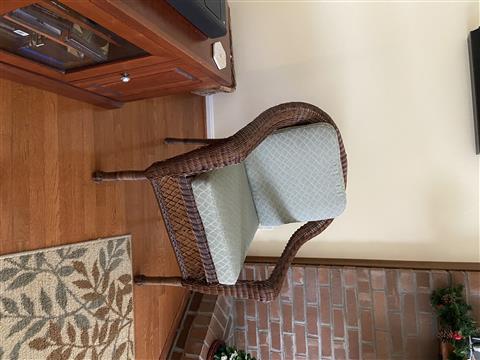 Wicker chair saved