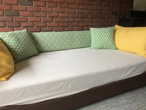 Meander Shamrock custom cushion