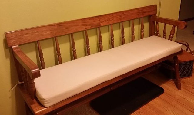 Beige Bench Cushion
