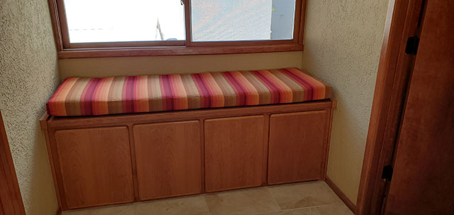 A great new window seat cushion