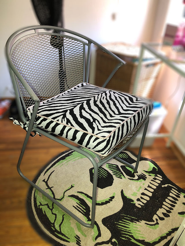 Namibia Black Seat Cushion