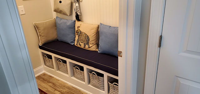 Mud room bench