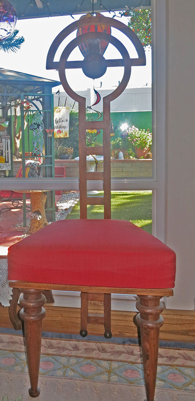 Sunbrella Dupione Crimson Seat Cushion
