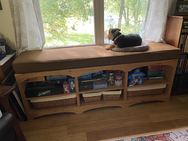 Bench-SX, Teak w/ Teak trim, no ties