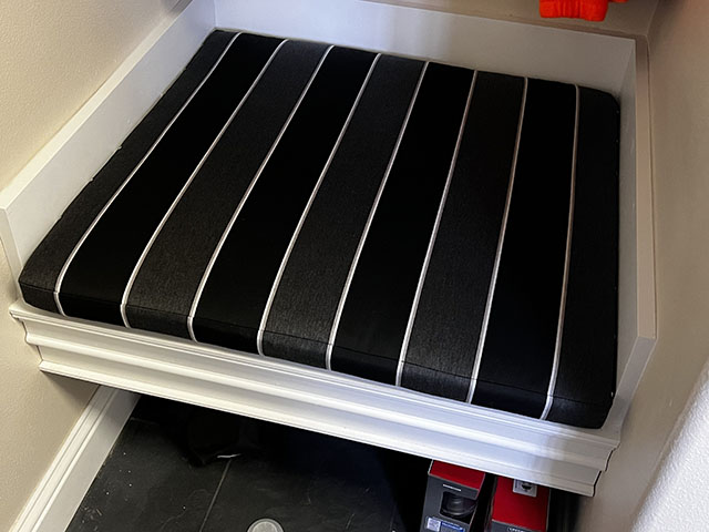 29.5″ Wide  x  28″ Deep  x  2″ Thick, Bench