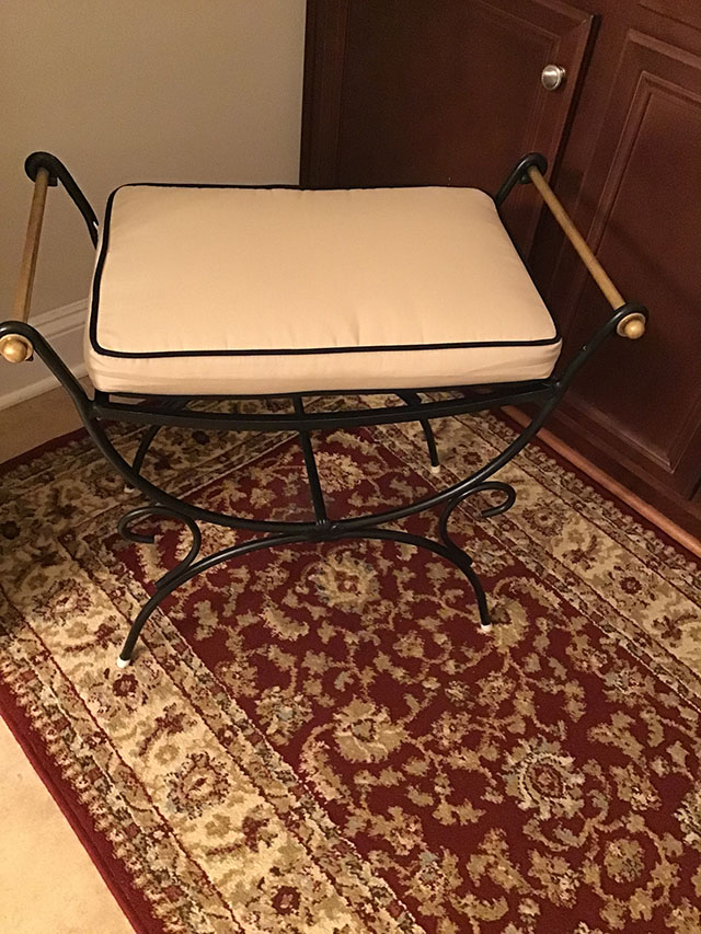 18″ Wide  x  12.5″ Deep  x  2″ Thick, Bench