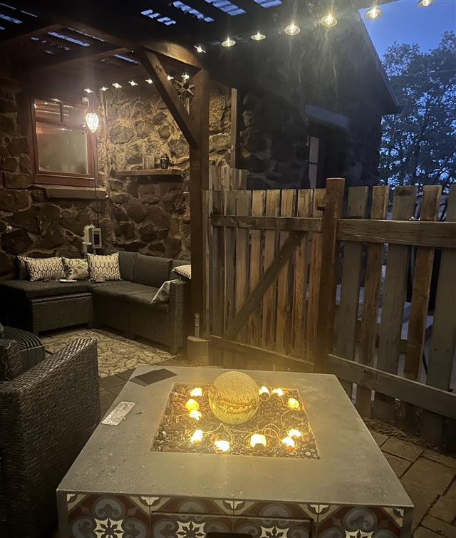 Boxed construction seat and back cushions. Made in Sunbrella Adaptation Stone fabric.