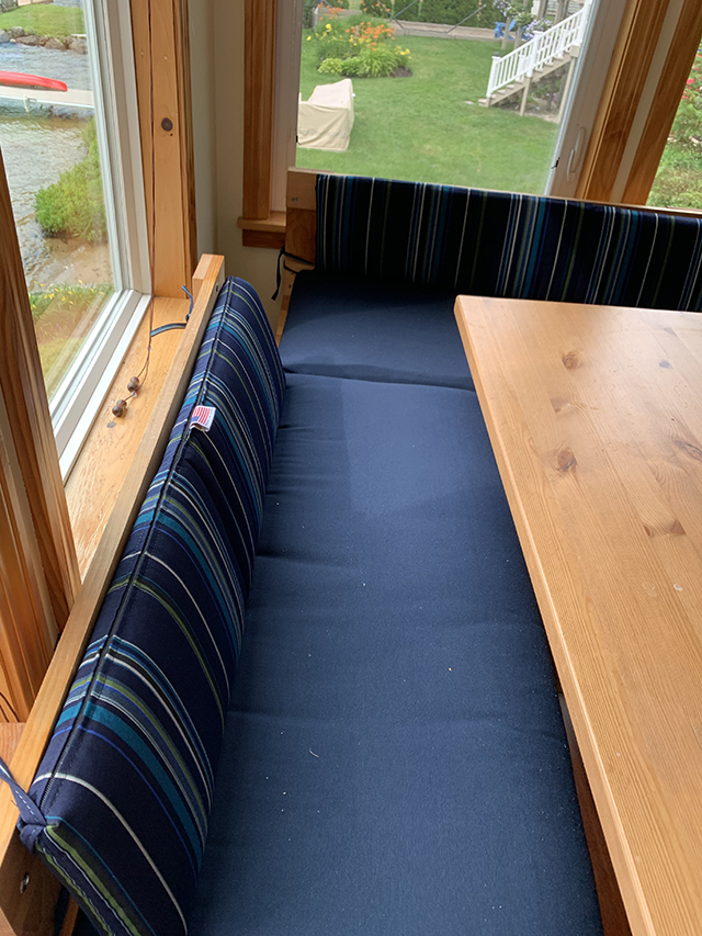 Great bench back cushions!